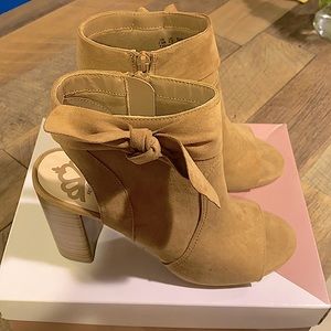 FERFALICIOUS by fergie. Monica - Peep toe, block heel. Brand new. Never worn.